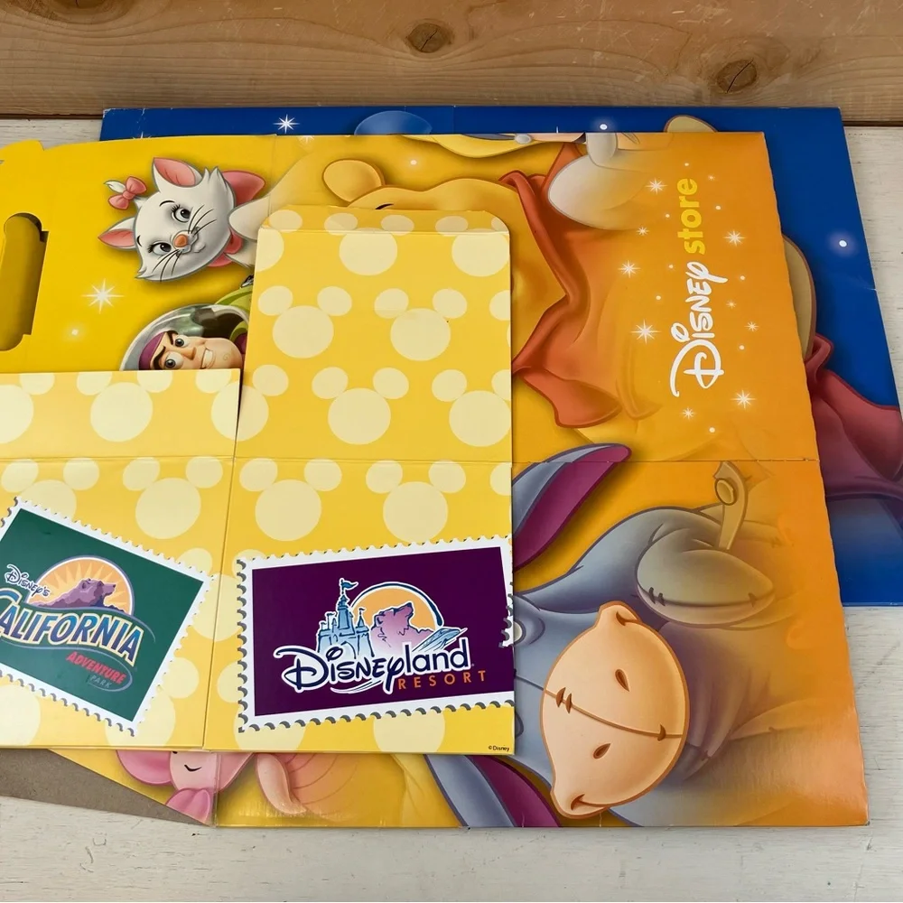 Vintage Disney Store Gift Box Set of 3 Mickey and Winnie the Pooh Collectable